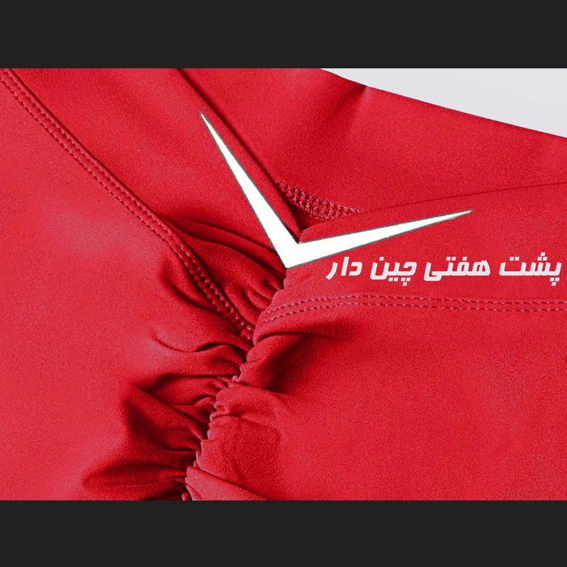 عکس شماره 2 : لگینگ ورزشی زنانه مدل فلامنت پروتزی پشت چین دار کد 12-re