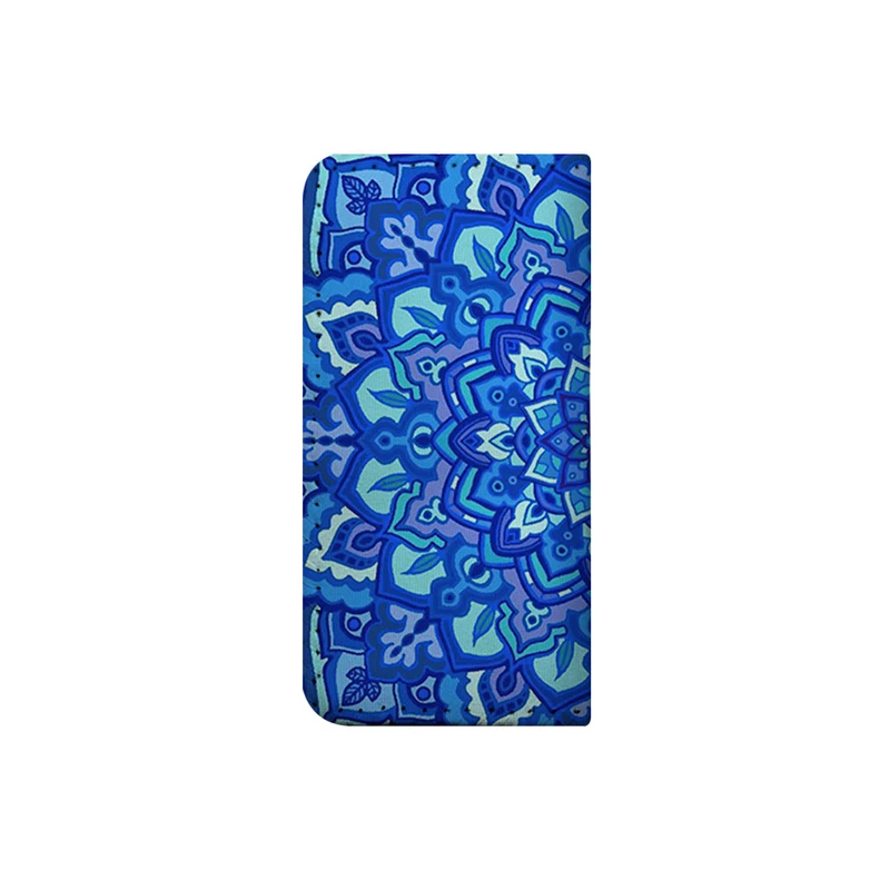 کیف پول چرمی ترمه طراحان ایده مدل ماندلای آبی کد ghl006
