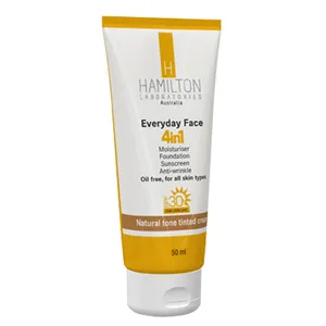 کرم ضد آفتاب رنگی 4 در 1 همیلتون مدل Natural Tone SPF30 حجم 50 میلی لیتر