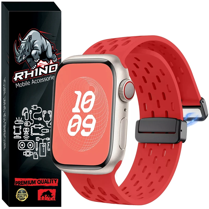 بند راینو مدل Magnetic Hole مناسب برای اپل واج سری SE 2021 / SE 2022 / SE 2023 سایز 44 میلی متری