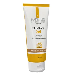 کرم ضد آفتاب رنگی 2 در 1 همیلتون مدل Natural Tone SPF50 حجم 50 میلی لیتر