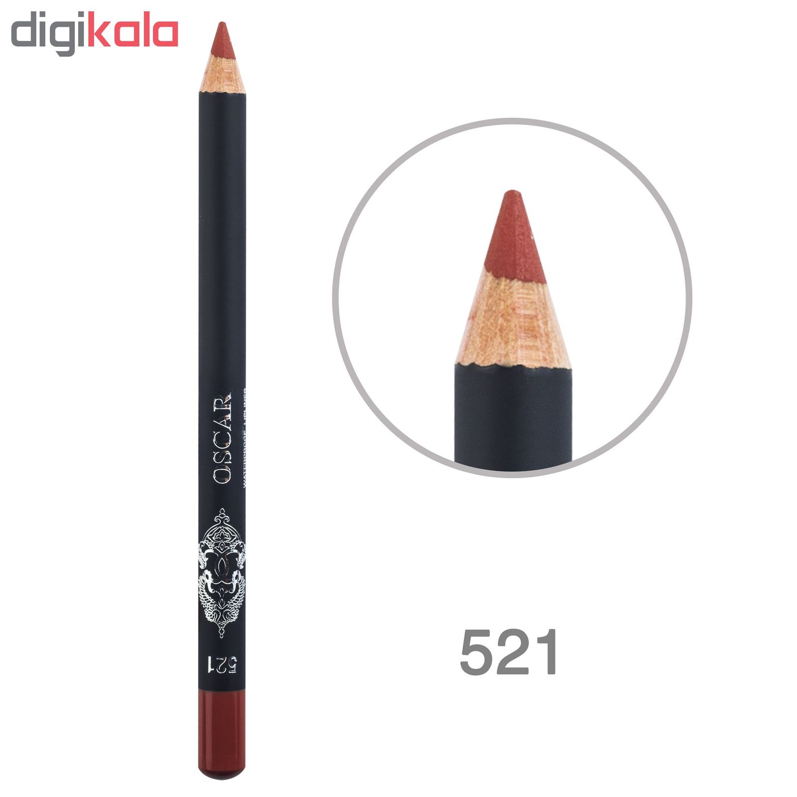 مداد لب اسکار مدل Waterproof Lipliner شماره 521 -  - 2