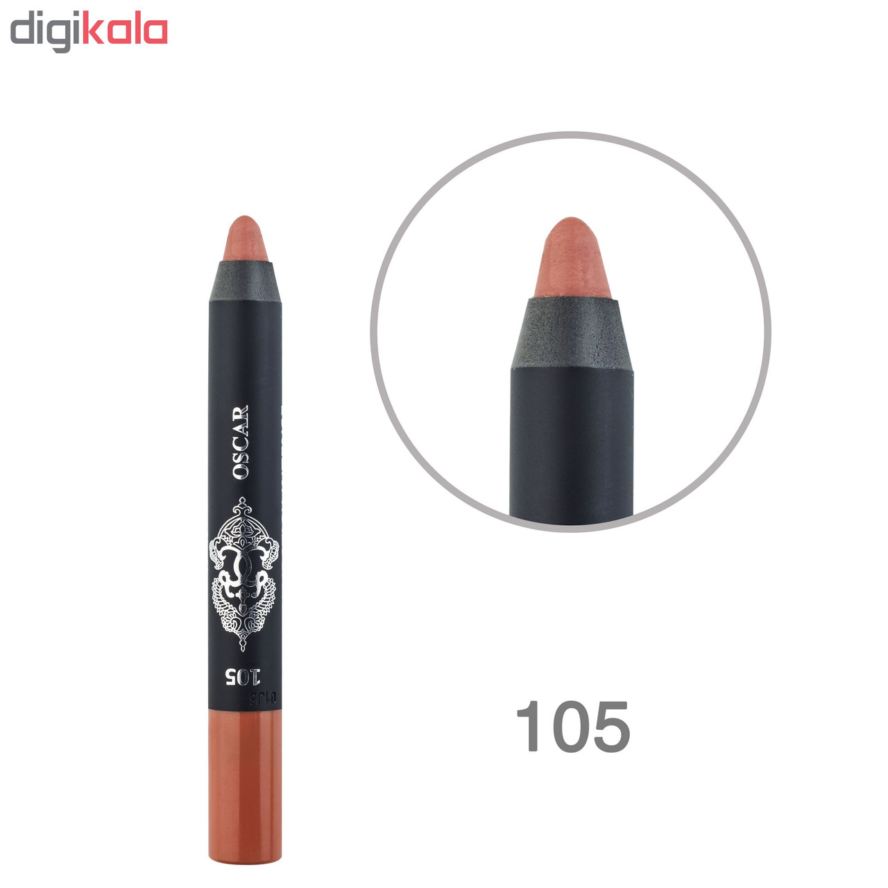 رژلب مدادی اسکار مدل CHUBBY شماره 105