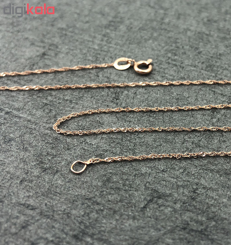 زنجیر طلا 18 عیار زنانه طرح بافت مدل G140