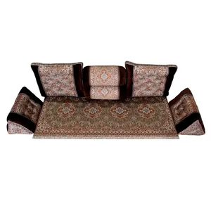 ست 7 تکه پشتی ترمه مدل خان سالار کد10088