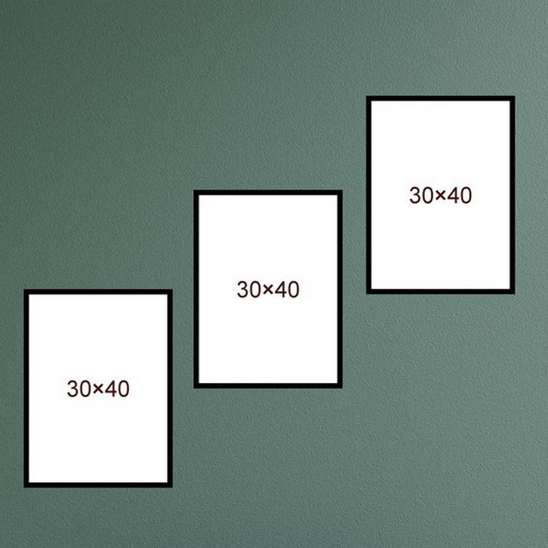 قاب عکس بکلیت مدل 30x40-215T مجموعه سه عددی