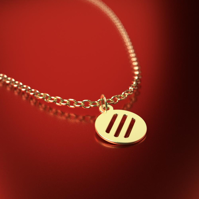 آویز ساعت طلا 18 عیار زنانه مدوپد مدل دایره کد CA10744