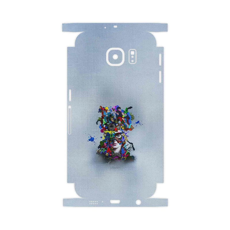 برچسب پوششی ماهوت مدل Collage of surreal Portrait of Women 4-FullSkin مناسب برای گوشی موبایل سامسونگ Galaxy S6 Edge