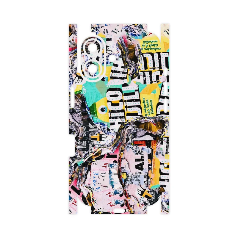 برچسب پوششی ماهوت مدل Collage of Teared Paper-FullSkin مناسب برای گوشی موبایل اپل iPhone 16