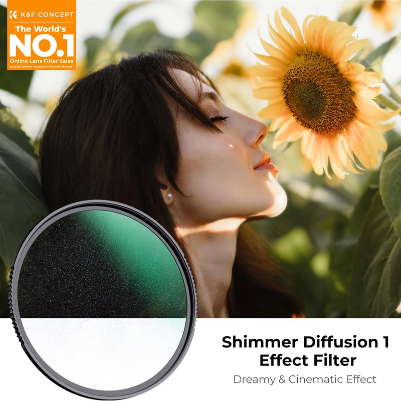 فیلتر لنز کی اند اف مدل SHIMMER DIFFUSION MRC NANO-X - 77MM