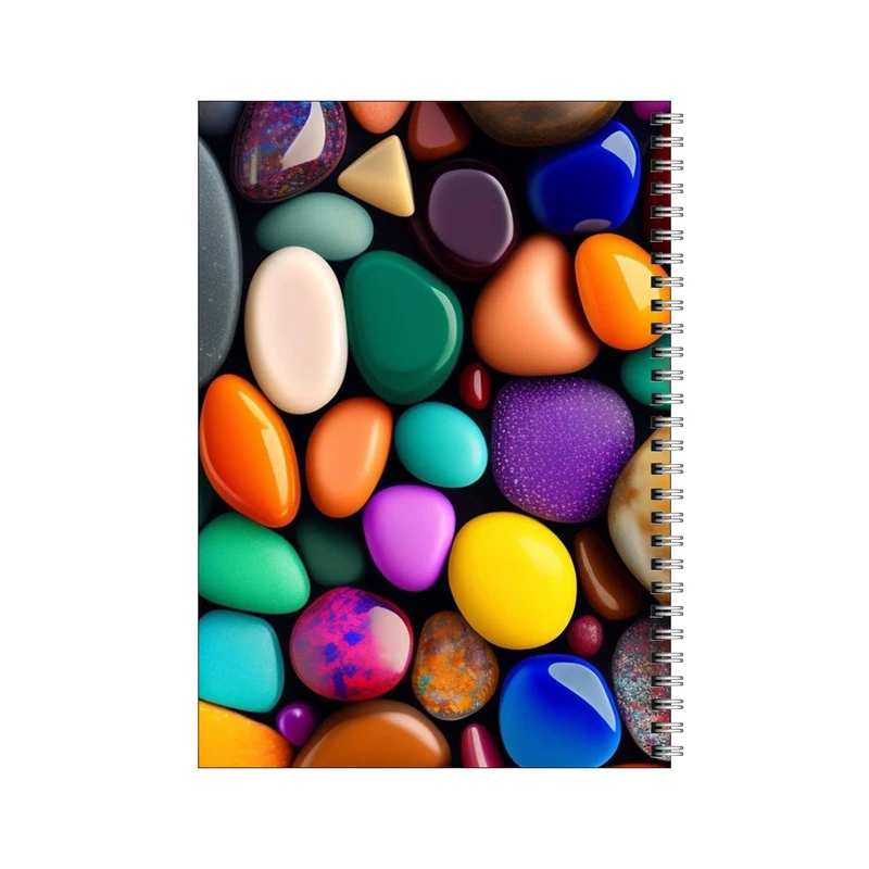 دفتر مشق 80 برگ بامبیلیپ طرح سنگ های رنگی کد 7208747