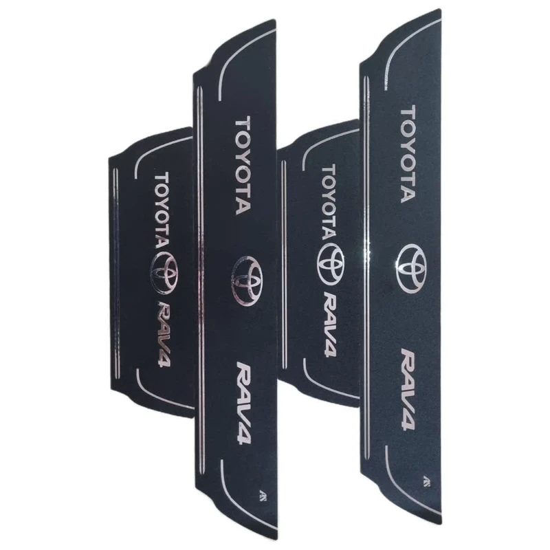 برچسب پارکابی خودرو امیران اسپرت طرح چرم کد 2025102 مناسب برای تویوتا رافو 4 مجموعه 4 عددی