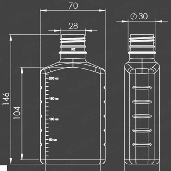 بطری کد V250 بسته 2 عددی