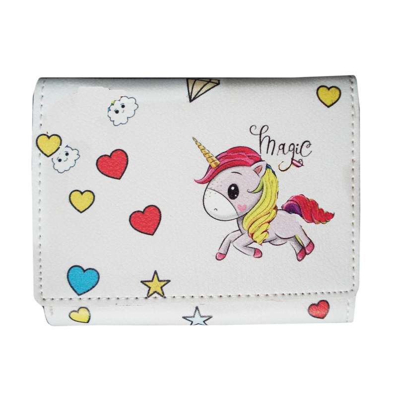 کیف پول دخترانه مدل unicorn کد 9000