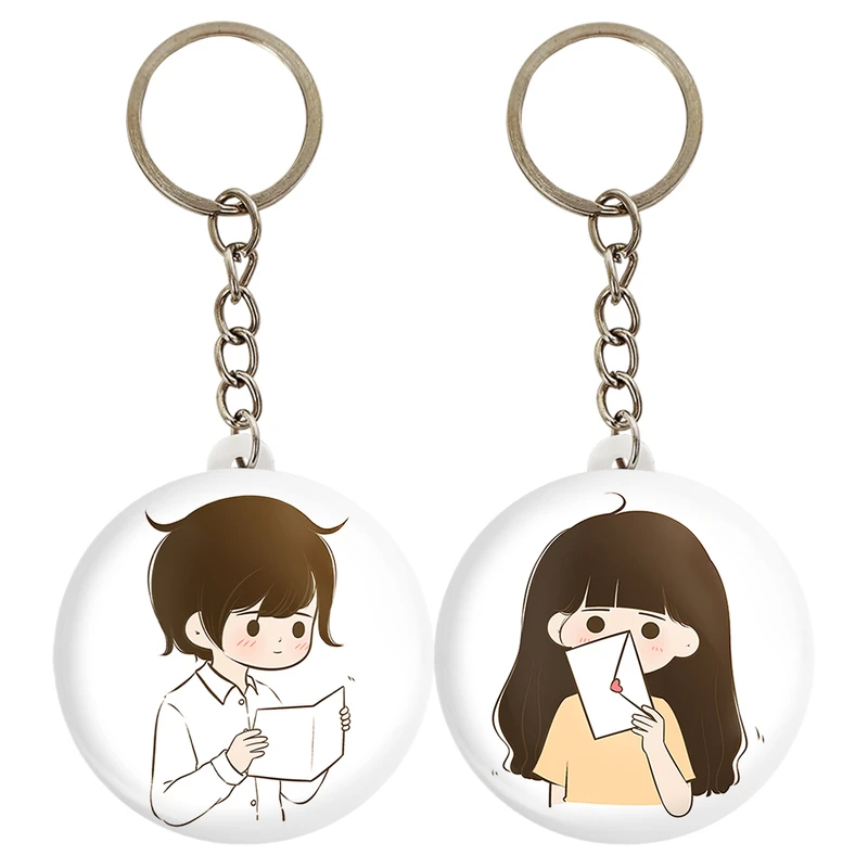 جاکلیدی خندالو مدل عاشقانه Love کد A58 مجموعه 2 عددی