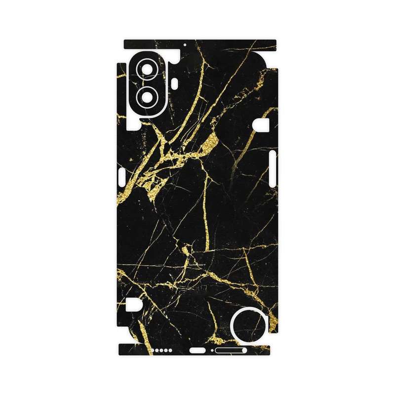 برچسب پوششی ماهوت مدل Graphite_Gold_Marble-FullSkin مناسب برای گوشی موبایل ناتینگ CMF Phone 1