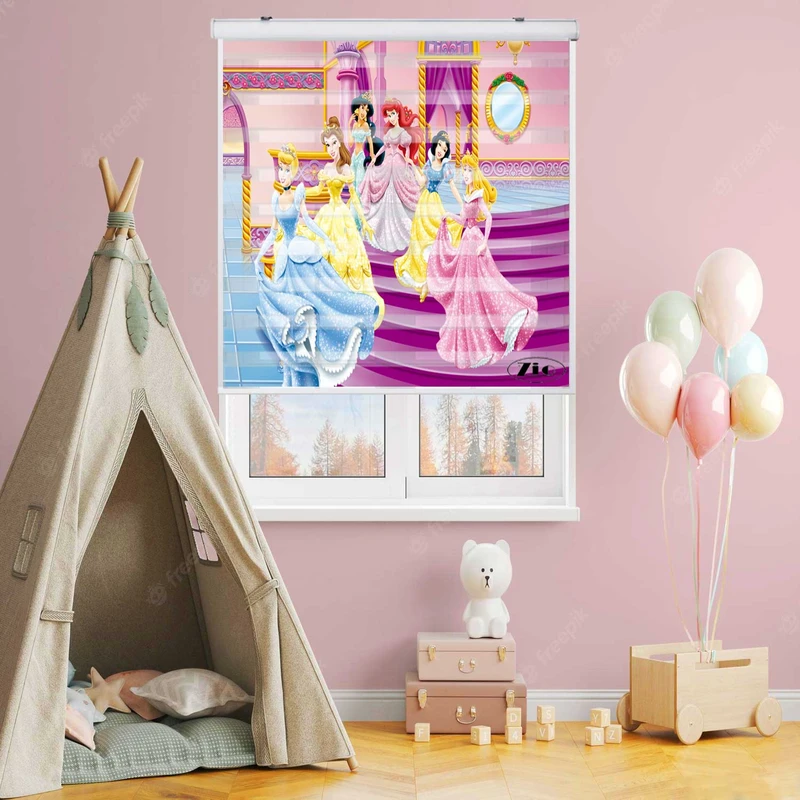 پرده زبرا زیو کد K3054 سایز 150X150 سانتی متر