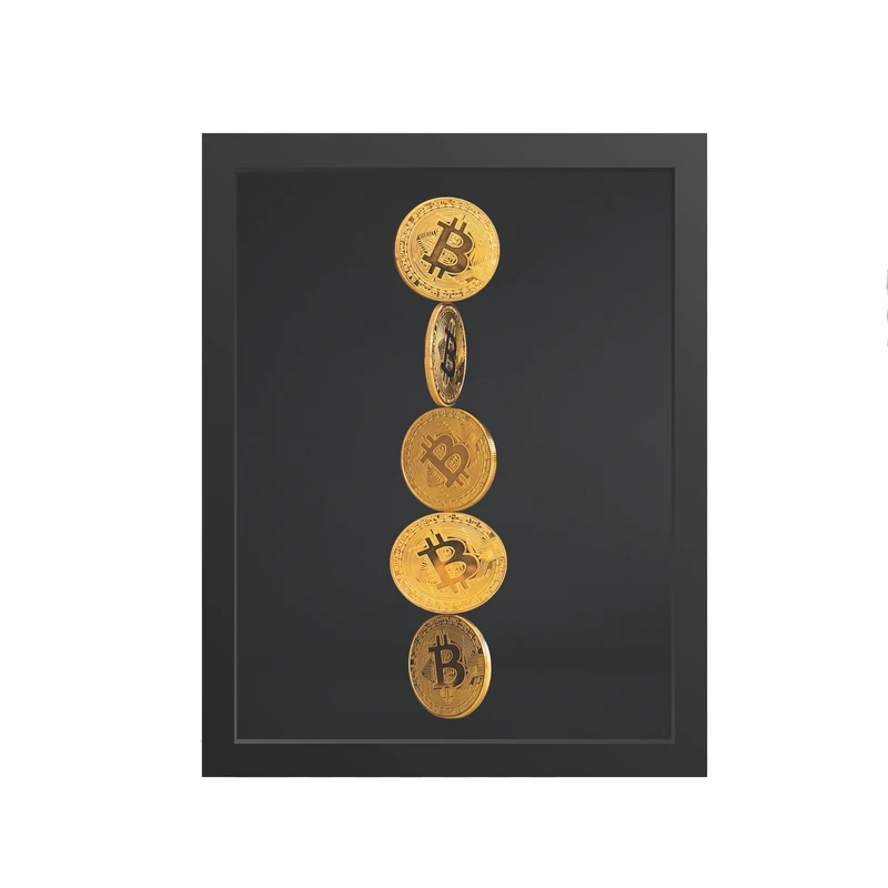 تابلو مدل دکوراتیو بیتکوین کد2