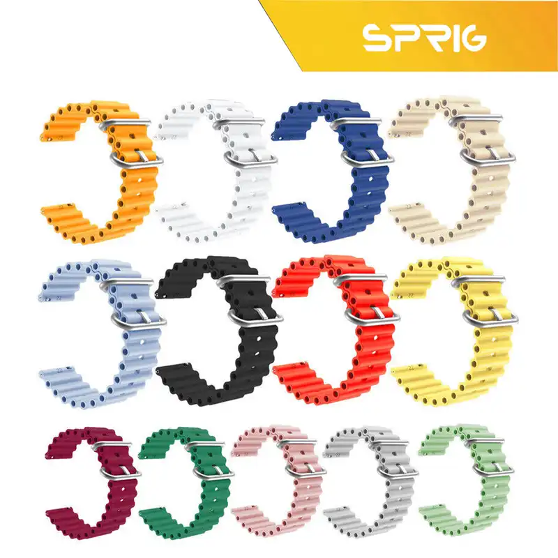 بند اسپریگ مدل Ocean مناسب برای ساعت هوشمند سامسونگ Galaxy Watch Active 1 / Active 2 40mm / Active 2 44mm / Watch 3 size 41mm / Watch 4 40mm / watch 4 42mm / watch 4 44mm / watch 4 46mm