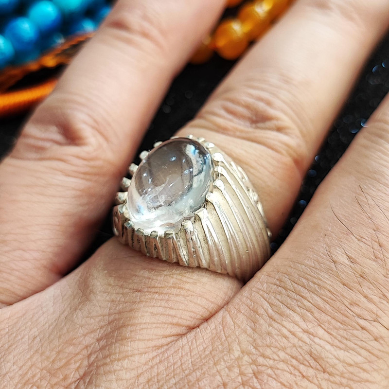 انگشتر نقره مردانه مدل در نجف هزار چنگ MD6024