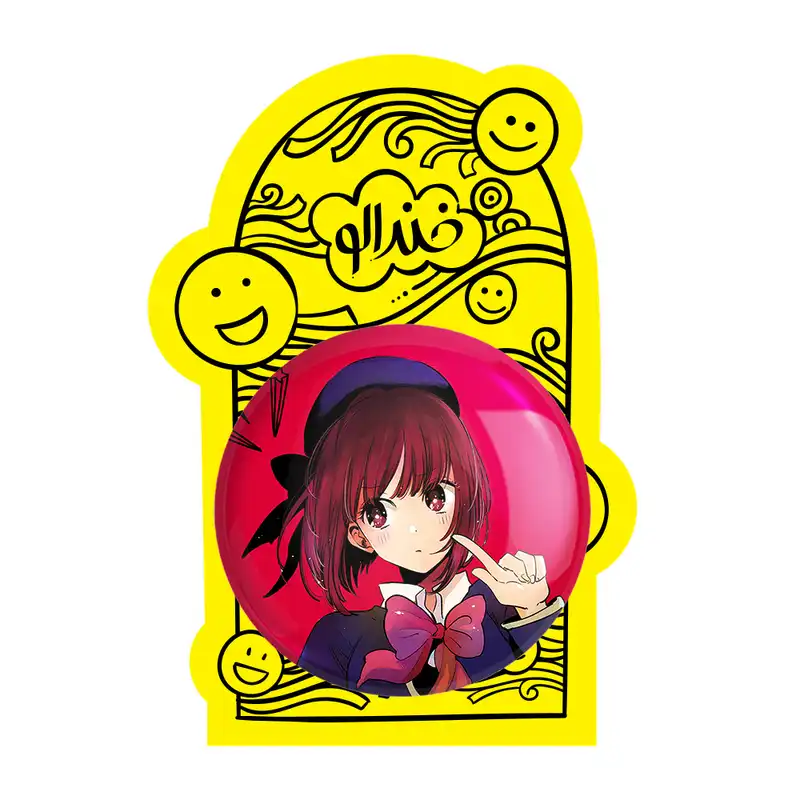 آینه جیبی خندالو مدل کانا آریما انیمه اوشی نو کو ستاره من Oshi No Ko کد 27480