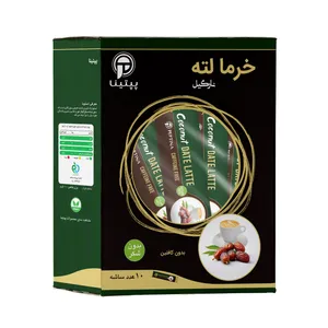 قهوه خرما لته نارگیل بدون شکر پپتینا بسته 10 عددی