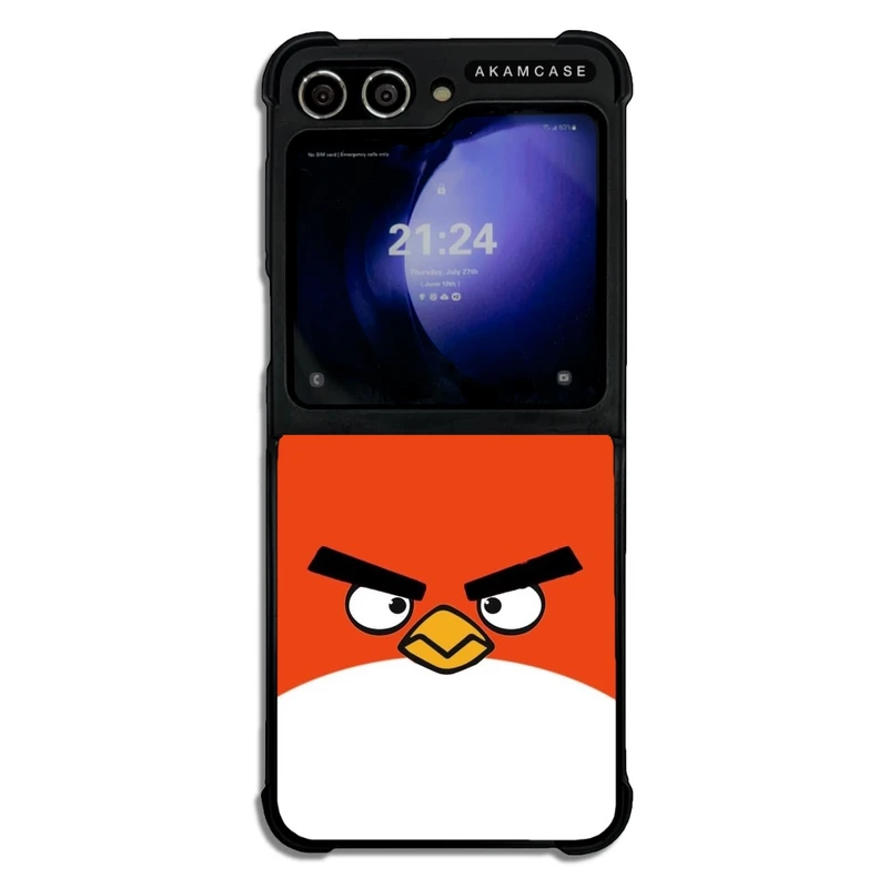 کاور آکام مدل AMC-WSGZFLIP5-ANGRY BIRDS12 مناسب برای گوشی موبایل سامسونگ Galaxy Z Flip 5