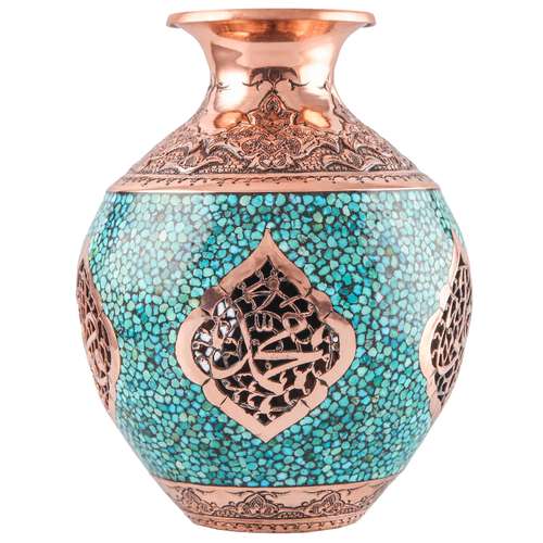 گلدان فیروزه کوبی صاحب کد 123062