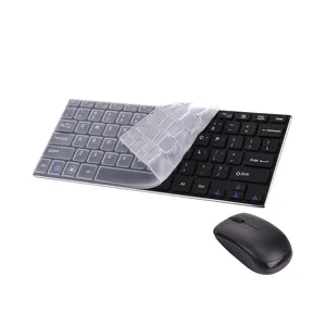 کیبورد و ماوس بی سیم مینی مدل KB به همراه محافظ کیبورد