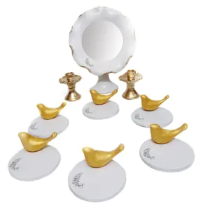 مجموعه ظروف هفت سین 9 پارچه مدل مرغ آمین کد 02