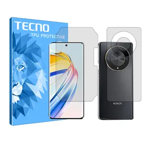 Tecno HyGEL model transparent screen protector suitable for Honor X9b mobile phone along with back protector