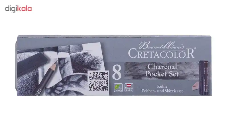 ست طراحی زغال کرتاکالر مدل 46008 بسته 8 عددی