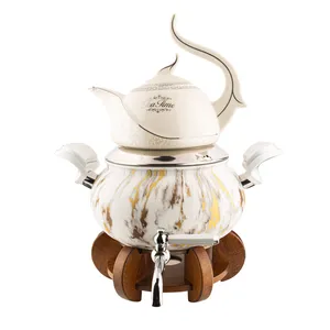 ست کتری و قوری کروپ ست مدل ماربل آرتا