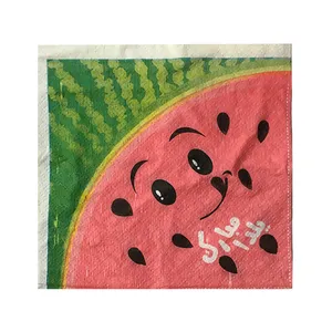 دستمال سفره سورتک طرح شب یلدا مدل STY121 بسته 20 عددی