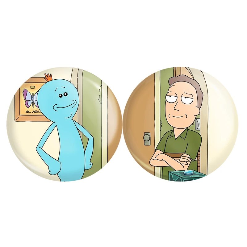 مگنت خندالو مدل ریک و مورتی Rick and Morty کد A250 مجموعه 2 عددی