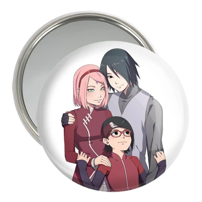 آینه جیبی خندالو مدل خانواده ساسکه انیمه بوروتو Boruto  کد 13136