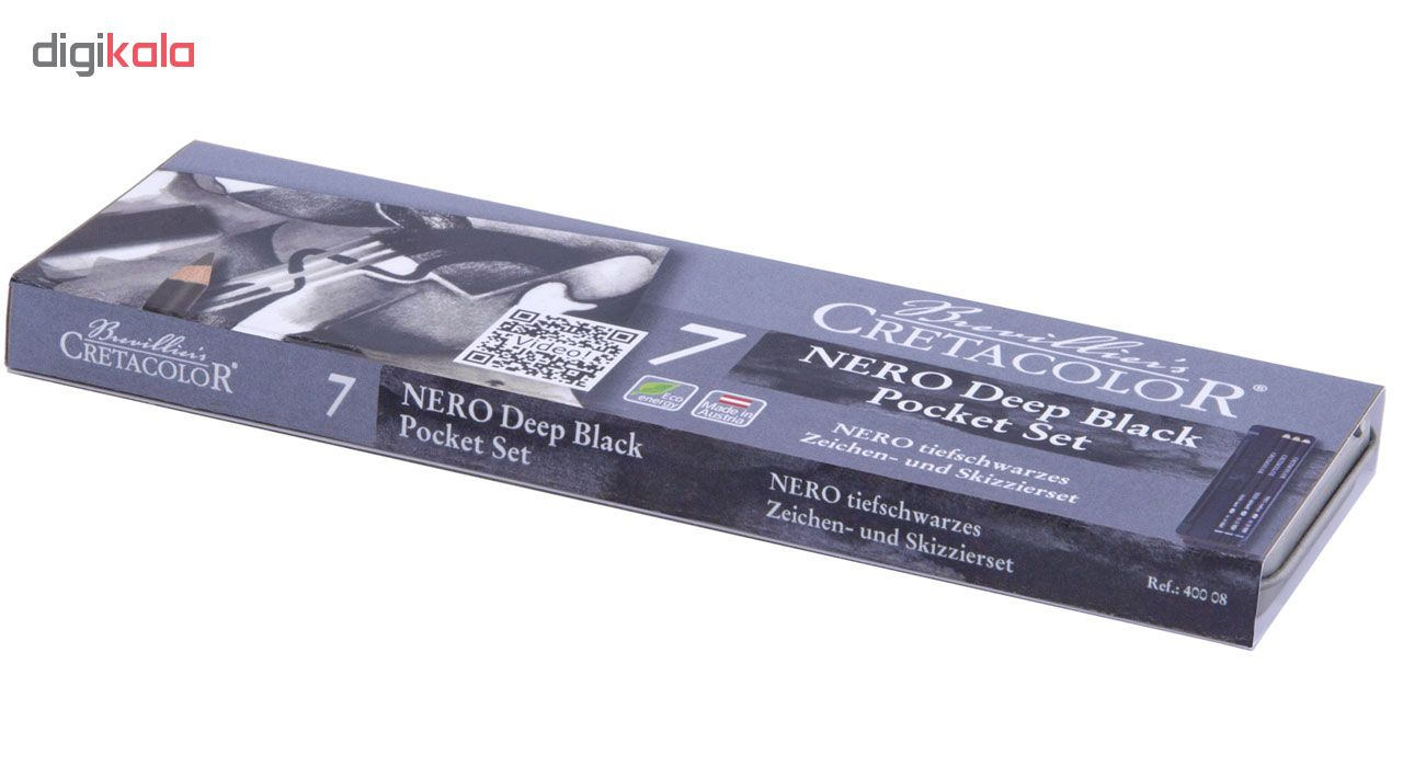 ست مداد کنته کرتاکالر مدل Nero کد 40008 بسته 7 عددی ست مداد کنته کرتاکالر مدل Nero کد 40008 بسته 7 عددی