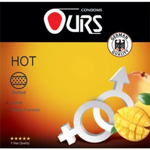 کاندوم خاردار اورز مدل Hot بسته 3 عددی