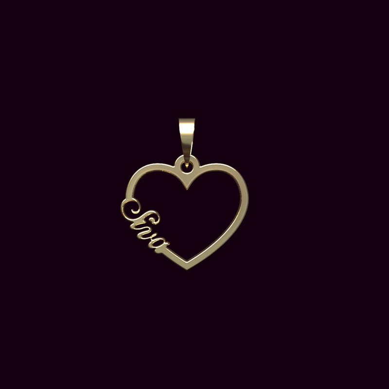 آویز گردنبند طلا 18 عیار زنانه مدوپد مدل اسم سیوا siva کد PB1-10454