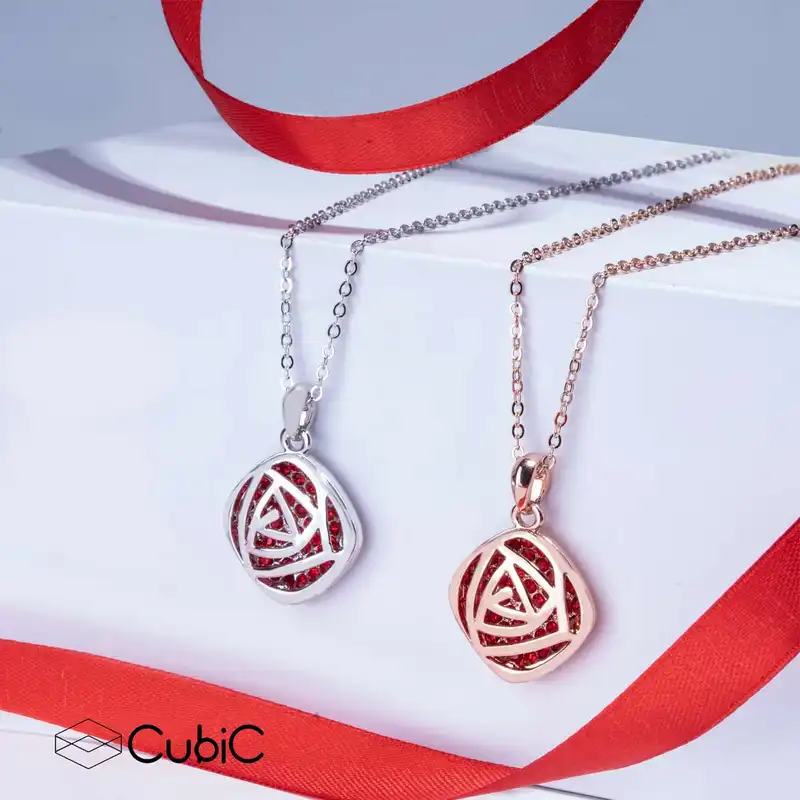گردنبند زنانه کوبیک مدل QN-65833