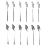 سرویس قاشق و چنگال 12 پارچه سوپر لایف مدل S-F-409