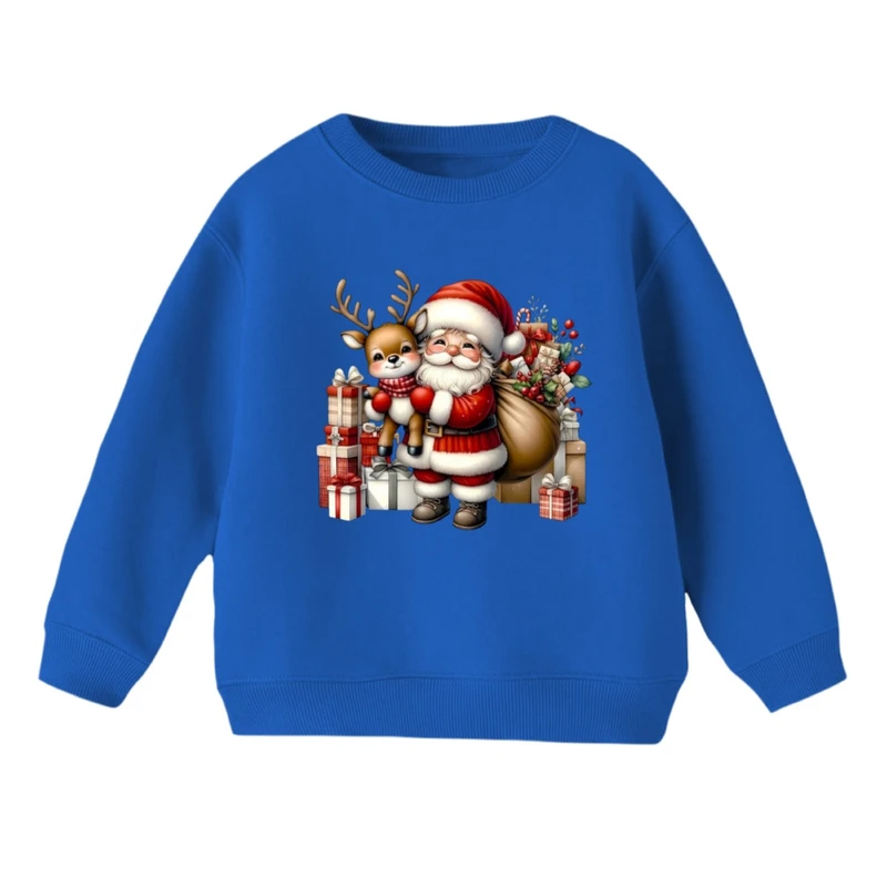 سویشرت بچگانه مدل بابانوئل و گوزن کریسمس کد 12
