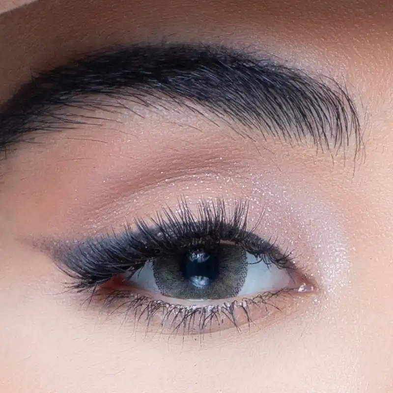 لنز چشم رویال ویژن کد 364 رنگ سبز زیتونی روشن دور دار