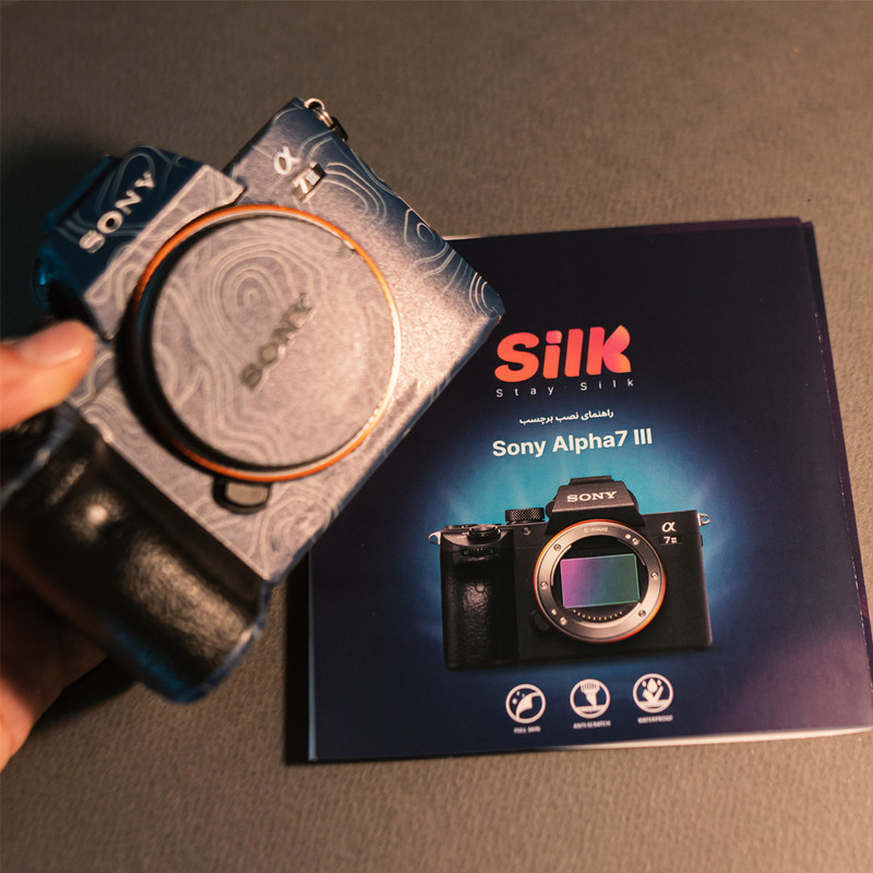 برچسب پوششی دوربین مدل توپوگرافی مناسب برای دوربین عکاسی سونی Sony Alpha 7 III