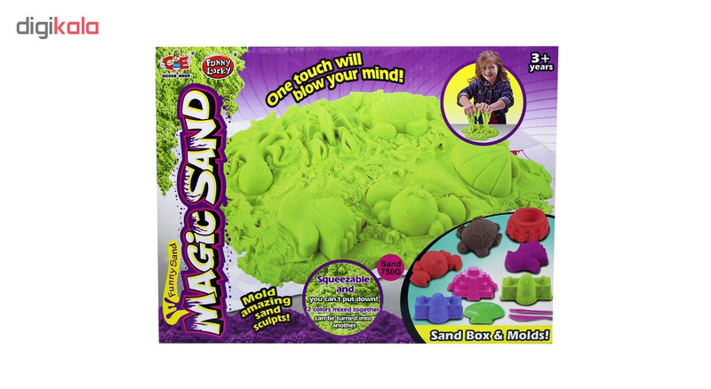 ساختنی شن جادویی فانی لاکی مدل MagicSand.882-13
