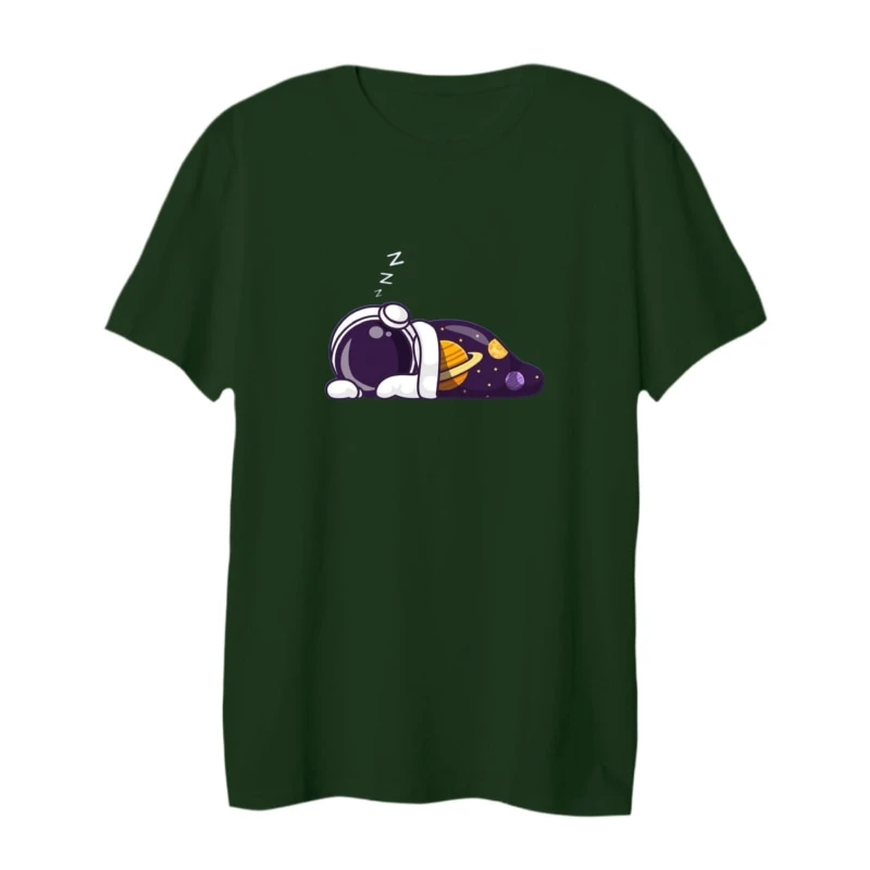 تی شرت لانگ آستین کوتاه زنانه مدل فضانورد خوابیده