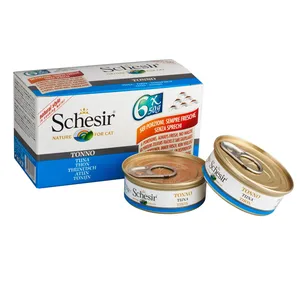 کنسرو غذای گربه شسیر مدل Multipack Tuna Natural Style-53069 با طعم مولتی پک ماهی تن طبیعی وزن 6 x 50 گرم