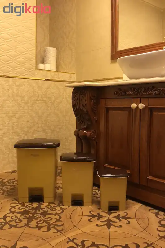 سطل زباله پدالی ممتاز پلاستیک مدل 700 ظرفیت 3 لیتری