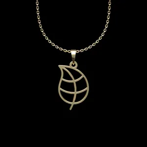 گردنبند طلا 18 عیار زنانه مدوپد مدل برگ کد L2-1-1175