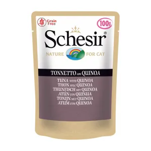 پوچ گربه شسیر مدل Pouch Tuna With Quinoa-56919 با طعم ماهی تن و کوینوا وزن 100 گرم